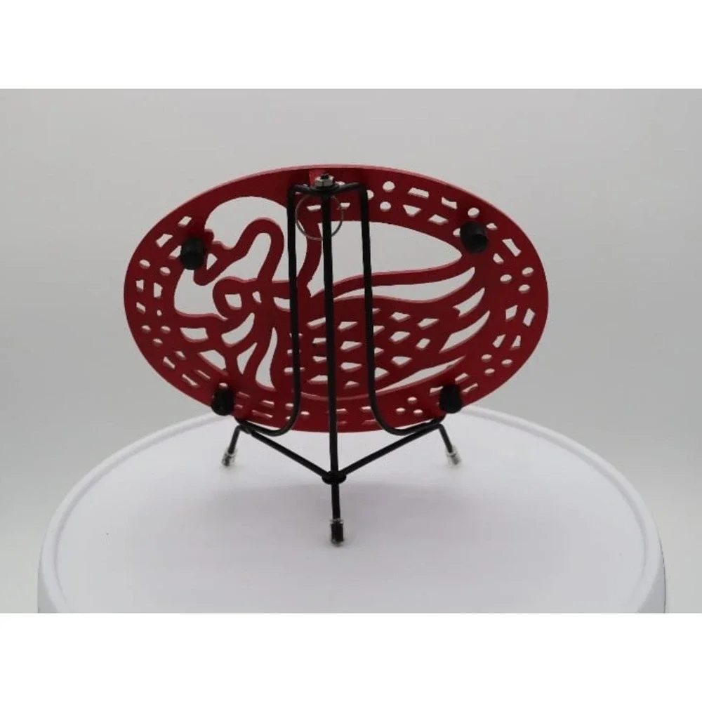 Avon Country Christmas Collection Red Goose Trivet Wall Hanging Metal